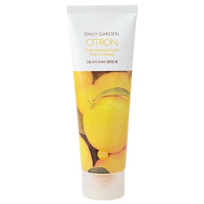 Пенка очищающая с цитроном Daily Garden Citron Fresh cleansing foam from Goheung Holika Holika 120 мл.