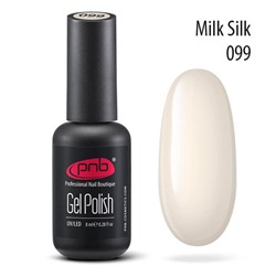 Гель-лак PNB 099 Mink Silk полупрозрачный молочно-белый 8 мл