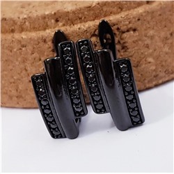 Серьги коллекция "Xuping Black" покрытие черное родирование, 1447, арт.447.997