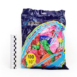 Надувные шарики в упаковке 100шт (поздравляем!)(№MK-13)