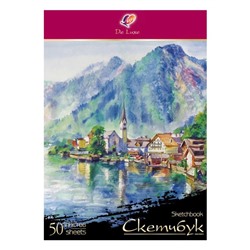 Скетчбук "Луч" De Luxe А4, 50 листов, 210 х 297 мм, блок рисовальная бумага 120 г/м2