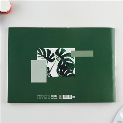 Альбом для рисования на скрепках А4, 40 листов «Растение» (мелованный картон 160 гр бумага 100 гр).