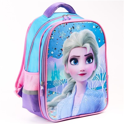 Рюкзак школьный "Эльза", 39 см х 30 см х 14 см, Холодное сердце