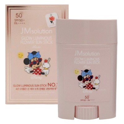 Jmsolution Солнцезащитный стик с экстрактом розы SPF50+PA++++ / Glow Luminous Flower Light Sun Stick Disney Mini, 21 г