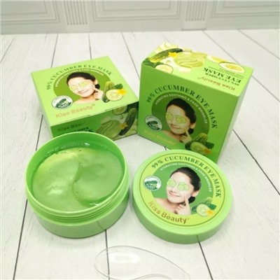 Гидрогелевые патчи для глаз от усталости Kiss Beauty Cucumber Eye Mask Eye Patch Hydrogel 60шт (7160)