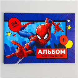 Альбом для рисования А4, 24 л., Spider-man, Человек-паук