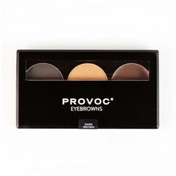 Provoc Набор теней для бровей 04 Dark Brown