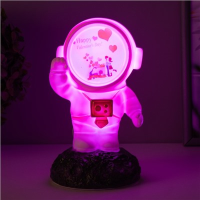 Ночник Космонавт LED USB МИКС 7,5х7,5х17,5 см