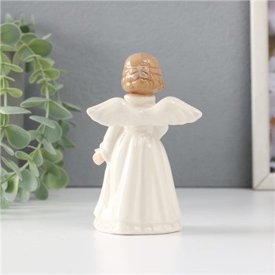 Сувенир керамика "Девочка-ангел со скрипкой" 7х4,6х11 см