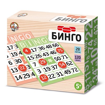 Настольная игра «Бинго» (картонные фишки)