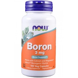 Минеральный комплекс Boron 3 mg. Now 100 капс.