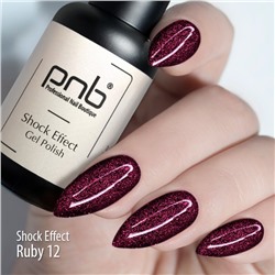 Гель-лак PNB «Shock Effect» 12 Ruby 8 мл