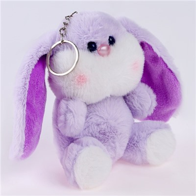 Мягкая игрушка «Щекастый кролик», на брелоке, цвета МИКС