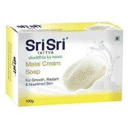 Мыло Сливочный крем Шри Шри Таттва Malai Cream Soap Sri Sri Tattva 100 гр.