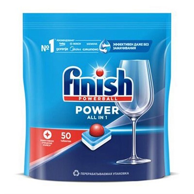 Таблетки для посудомоечной машины Finish Power 50шт