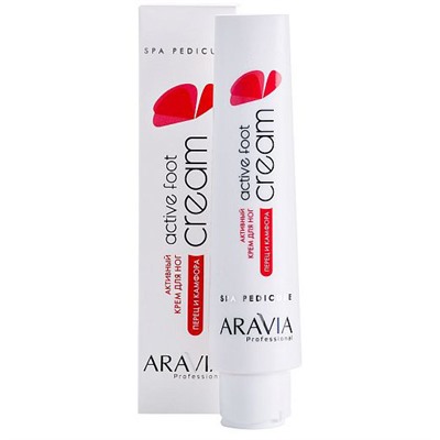 Активный крем для ног с камфорой и перцем Active Foot Cream Aravia 100 мл