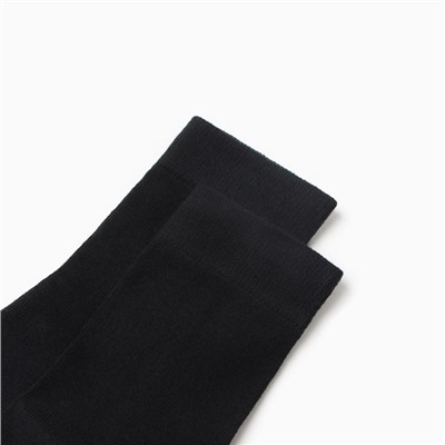 Носки женские шерстяные, цвет черный, размер 25