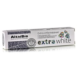 Зубная паста с активными микрогранулами Extra White AltaiBio 75 мл.