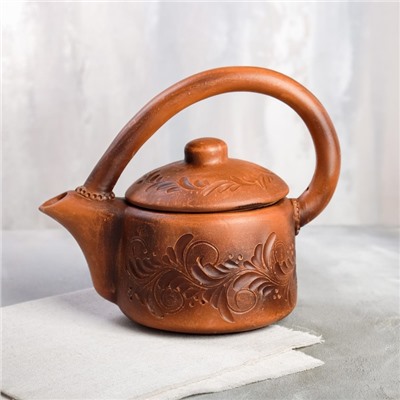 Чайник "Red Clay", декор, красная глина, 1 л