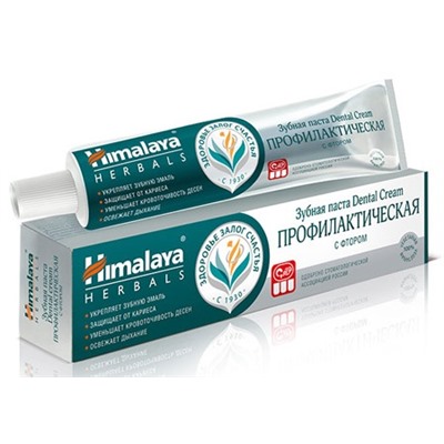 Зубная паста Профилактическая с фтором Хималая Dental Cream Himalaya 100 гр.