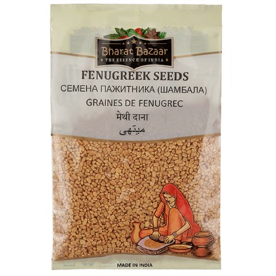 Пажитник (шамбала) семена Fenugreek Seeds Bharat Bazaar 100 гр.