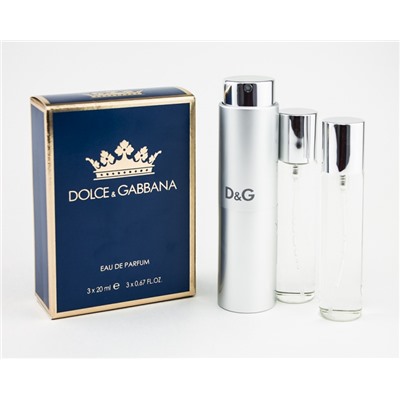 Dolce & Gabbana K By Dolce & Gabbana, Edp, 3x20 ml (муж)