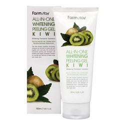 Farm Stay Пилинг-скатка для лица с экстрактом улитки и киви / All In One Whitening Peeling Gel Cream Kiwi, 180 мл