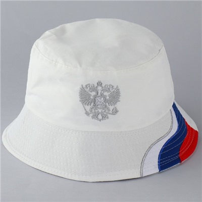 Панама женская «Россия», цвет белый, р-р 56