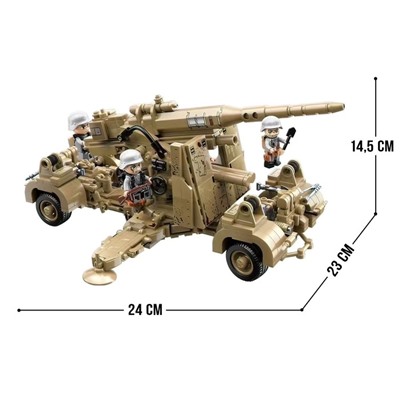 Конструктор Вторая мировая война «Зенитное орудие», 829 деталей