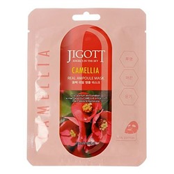 Маска для лица тканевая с экстрактом камелии  Camellia real ampoule mask Jiggot