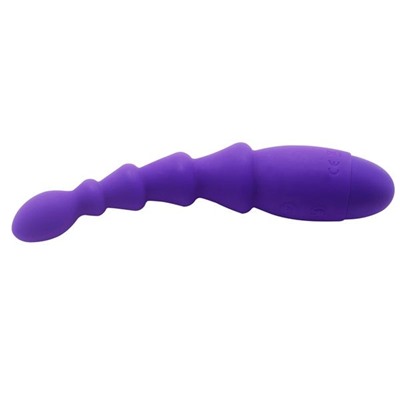 Фиолетовый анальный вибростимулятор  Evil Teaser - 19 см.