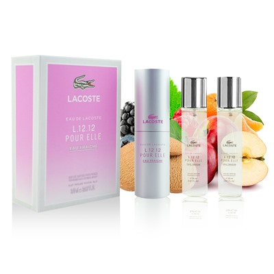 LACOSTE L.12.12 EAU FRAICHE POUR ELLE, Edp, 3x20 ml (жен)