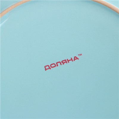 Тарелка керамическая обеденная Доляна «Пастель», d=27 см, цвет голубой