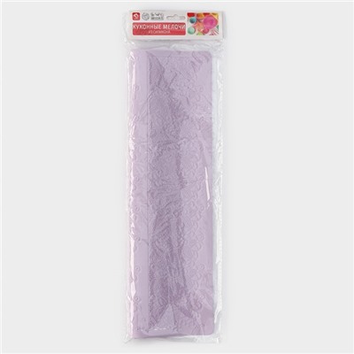 Коврик для айсинга Доляна «Природная красота», силикон, 2 полосы, 38,4×19,2 см, цвет фиолетовый