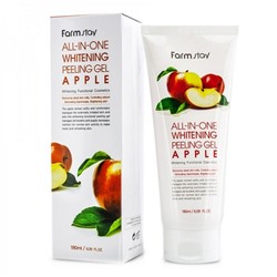 Farm Stay Пилинг-скатка для лица с экстрактом улитки и яблока / All In One Whitening Peeling Gel Cream Apple, 180 мл