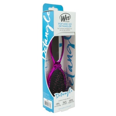 Wet Brush Расчёска для спутанных волос мини раскладная BWR823ECPK, розовый