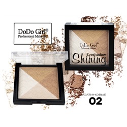 Тени DO DO GIRL Eyeshadow Shining перламутровые, 4 цвета, ТОН 02