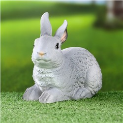 Садовая фигура "Зайчонок" серый, 15х10х16см