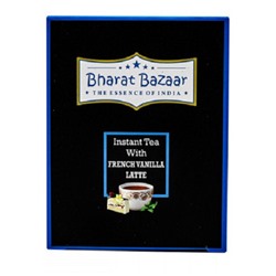 Чай чёрный растворимый с французской ванилью Instant Tea With French Vanilla Latte Bharat Bazaar 10 пак.