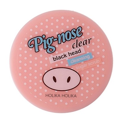 Скраб очищающий сахарный для лица Pig-nose Clear Black Head Cleansing Sugar Scrub Holika Holika 30 мл.