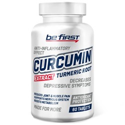Куркумин для улучшения пищеварения Curcumin turmeric root extract Be First 60 таб.