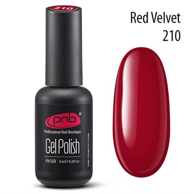 Гель-лак PNB 210 Red Velvet 8 мл