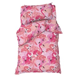 Постельное бельё Этель 1,5 сп "Flamingo garden" 143х215 см, 150х214 см, 50х70 см -1 шт, 100% хлопок, бязь