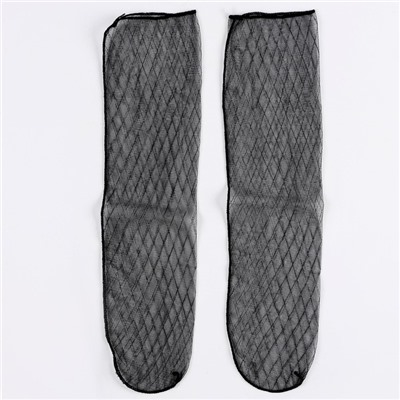 Карнавальный аксессуар- носки, цвет черный в клетку