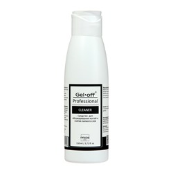 Средство для обезжиривания ногтей и снятия липкого слоя Gel-off Cleaner Professional, 110 мл