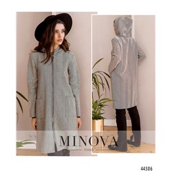 Пальто №001-1-серый