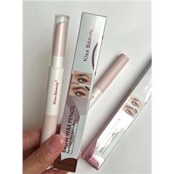 Kiss Beauty Brow Wax Pencil Натуральный воск для бровей + щеточка,1.2гр