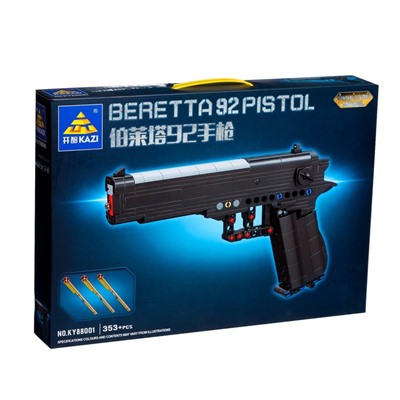 Конструктор Оружие Техно BERETTA 92 PISTOL, 353 детали