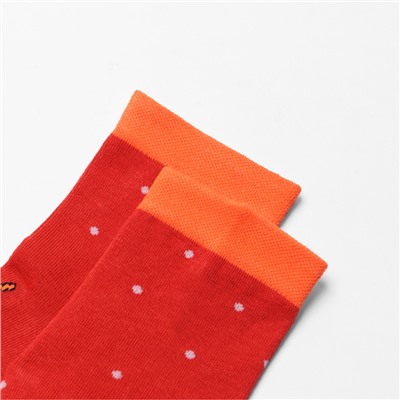 Носки "Мишка и Гусь", цвет красный, размер 23-27 (38-41)