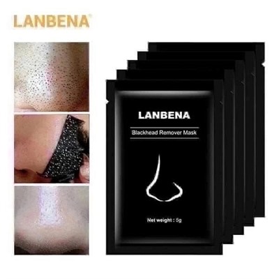 Маска - пленка чёрная с бамбуковым углем LANBENA BLACKHEAD REMOVER